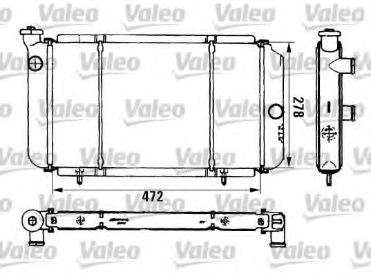 VALEO 961692 Radiator, engine cooling